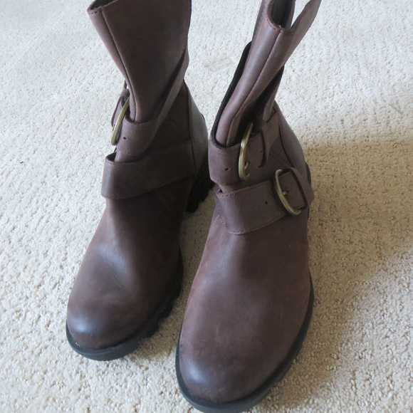 New Sorel Phoenix Moto Wedge 7 38 - Picture 3 of 4